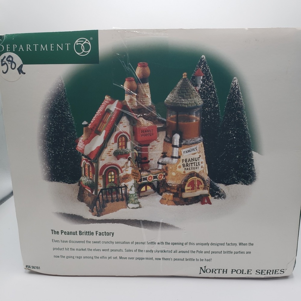Department 56 North Pole The Peanut Brittle Factory Christmas Village #56701